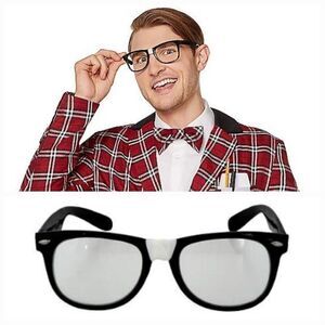 🔹️NWT Black Nerd Costume Glasses